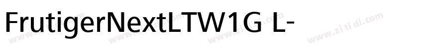 FrutigerNextLTW1G L字体转换